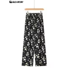 woven rayon trousers