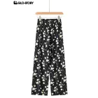 woven rayon trousers