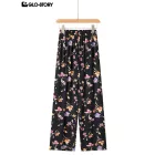 woven rayon trousers