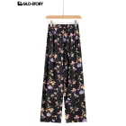 woven rayon trousers