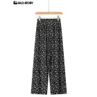woven rayon trousers