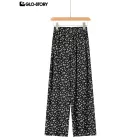 woven rayon trousers